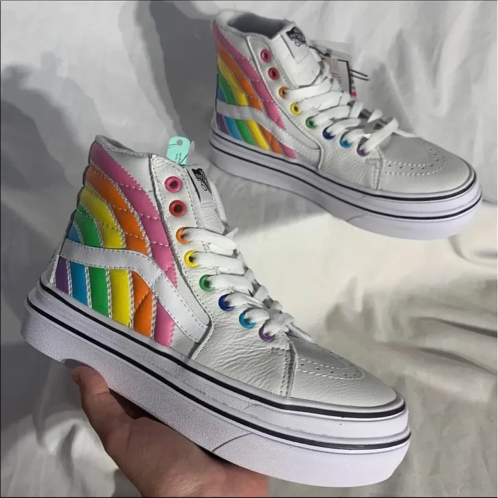 Vans Sk8 High Top Flour Shop Super Comfycush Platform Shoes RARE Limited Edition